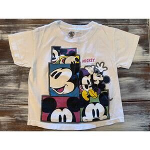 Vintage Mickey & Co Kid's Short Sleeve Mickey Graphic Tee Size 4